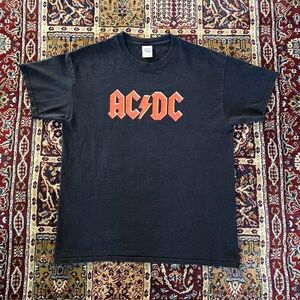 AC/DC Band TShirt Size Large Black/Red